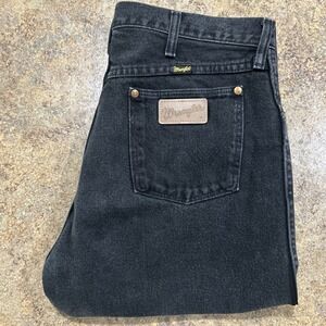 vintage y2k wrangler jeans 13mwzwk black 33x38 mens made in usa